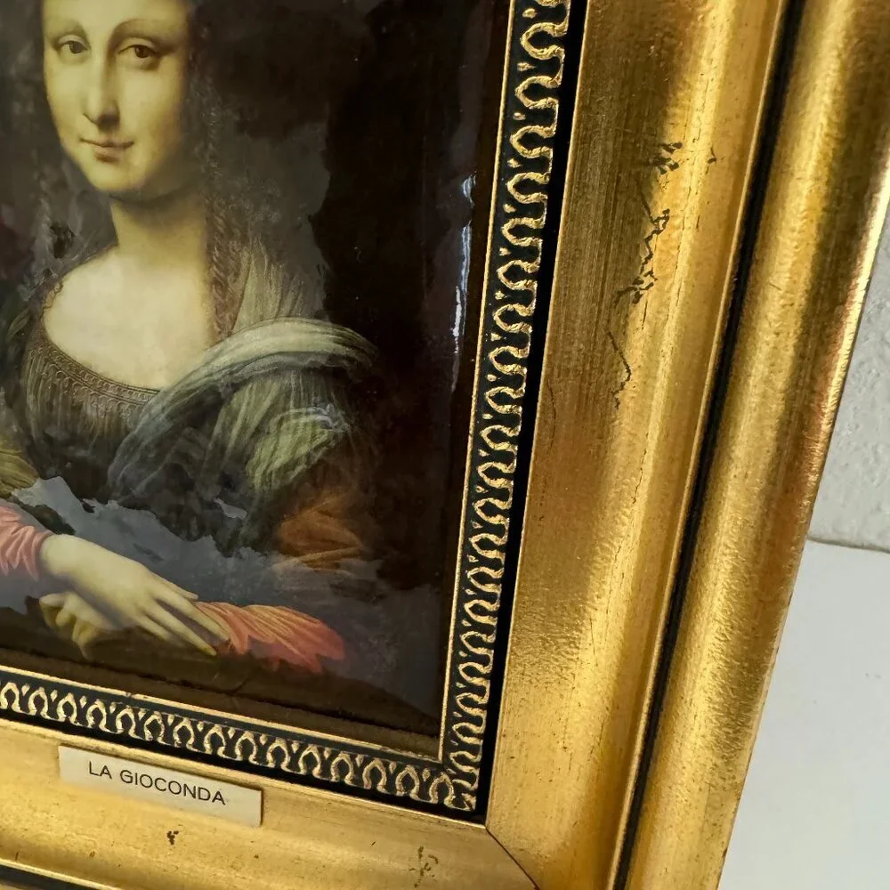 Vintage Reproduction Leonardo da Vinci Mona Lisa La Giaconda